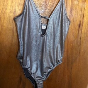 Silver bodysuit